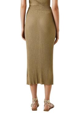 Falda Pepe Jeans Celia dorado para mujer