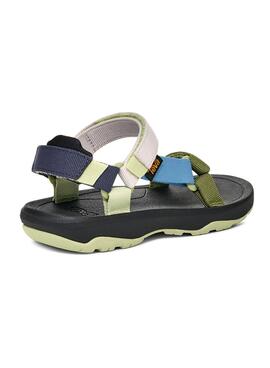 Sandalias Teva Hurricane verde para niño y niña