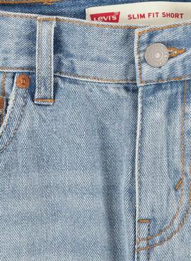 Bermudas Levis Destructed denim para niño