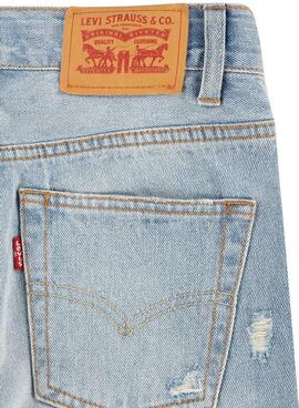 Bermudas Levis Destructed denim para niño