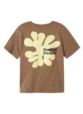Camiseta Name It Jolal marrón para niño