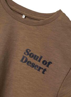 Camiseta Name It Jolal marrón para niño