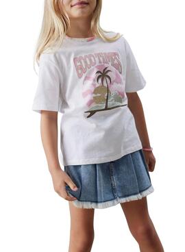 Camiseta Name It Jekan blanco para niña