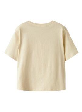 Camiseta Name It Jekan beige para niña