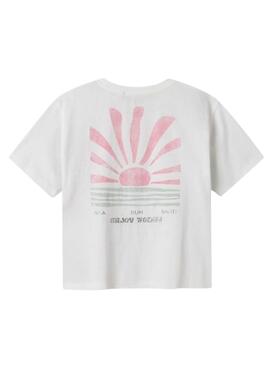 Camiseta Name It Jely blanco para niña