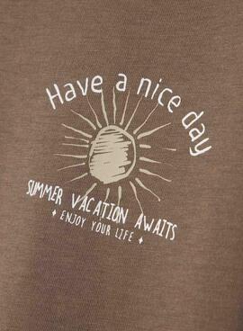 Camiseta Name It Jotim marrón para niño