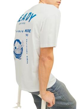 Camiseta Jack and Jones Charge blanco para hombre