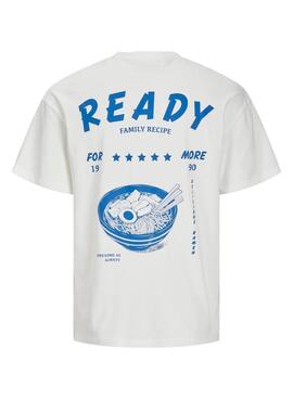 Camiseta Jack and Jones Charge blanco para hombre