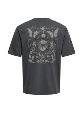 Camiseta Only and Sons Tristan gris para hombre