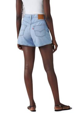 Shorts Levis 80s Mom denim claro para mujer