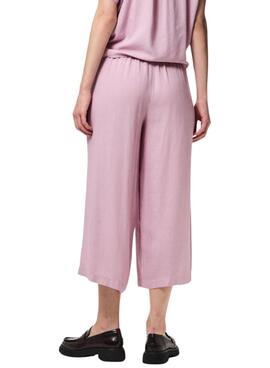 Pantalón Pieces Pia rosa para mujer