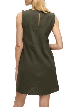 Vestido Vila Vifernanda verde para mujer
