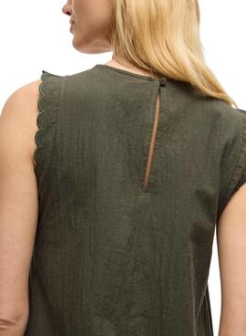 Vestido Vila Vifernanda verde para mujer