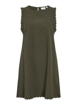 Vestido Vila Vifernanda verde para mujer