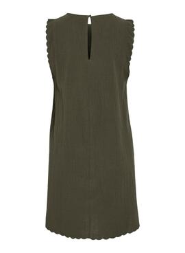 Vestido Vila Vifernanda verde para mujer