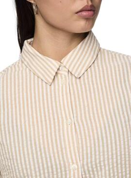 Camisa Pieces Sally tostado para mujer