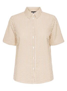 Camisa Pieces Sally tostado para mujer