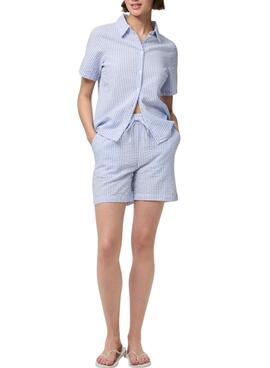 Bermudas Pieces Sally azul para mujer