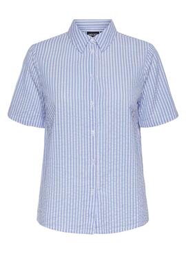 Camisa Pieces Sally azul para mujer
