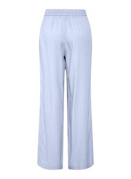 Pantalón Pieces Pia Wide azul para mujer