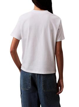 Camiseta Calvin Klein Jeans Hero blanco para mujer