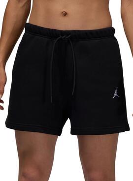 Shorts Jordan Brooklyn negro para niña