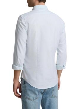 Camisa Silbon Oxford rayas verde para hombre