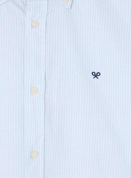 Camisa Silbon Oxford rayas verde para hombre