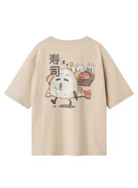 Camiseta Name It Kane beige para niño