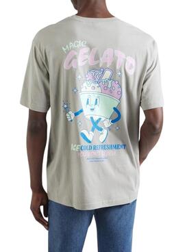 Camiseta Only and Sons Keane gris claro para hombre