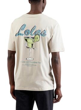 Camiseta Only and Sons Keane beige para hombre