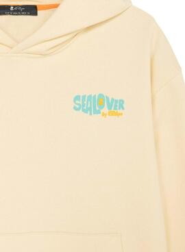 Sudadera El Pulpo Sealovers Surfing amarillo para hombre