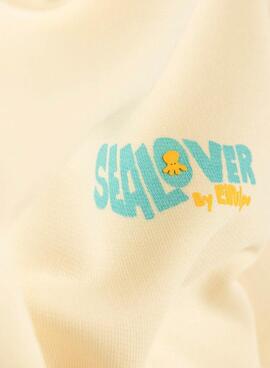 Sudadera El Pulpo Sealovers Surfing amarillo para hombre