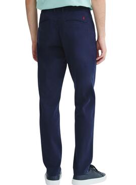 Pantalón chino El Pulpo azul marino para hombre