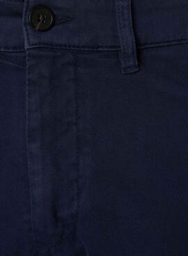 Pantalón chino El Pulpo azul marino para hombre