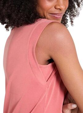 Camiseta Naf Naf Tomette coral para mujer