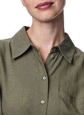 Camisa Pieces Pia verde para mujer