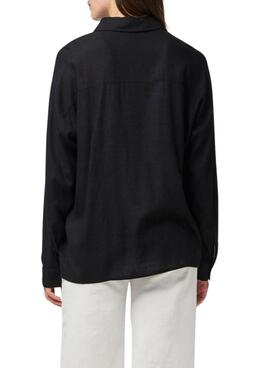 Camisa Pieces Pia negro para mujer
