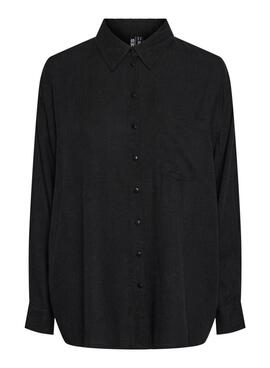 Camisa Pieces Pia negro para mujer