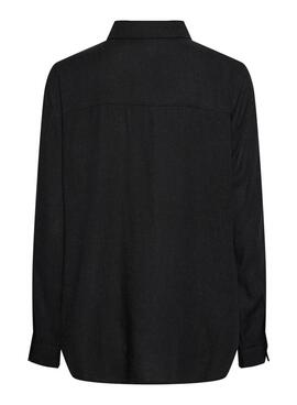 Camisa Pieces Pia negro para mujer