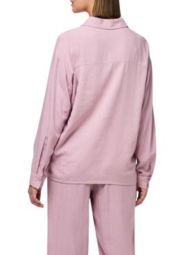 Camisa Pieces Pia rosa para mujer