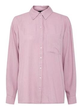 Camisa Pieces Pia rosa para mujer