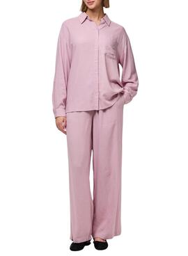 Camisa Pieces Pia rosa para mujer