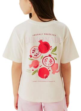 Camiseta Name It Kassandra beige para niña