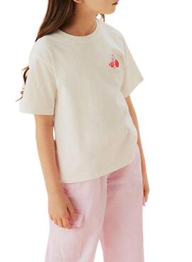 Camiseta Name It Kassandra beige para niña