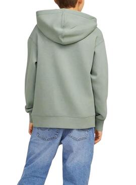 Sudadera Jack and Jones Star verde para niño