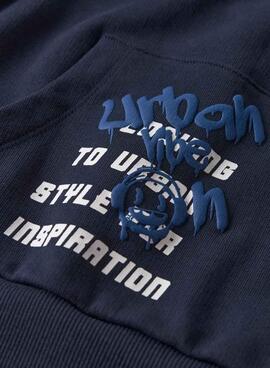 Sudadera Name It Lucian azul marino para niño