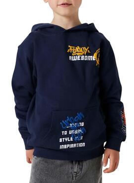 Sudadera Name It Lucian azul marino para niño