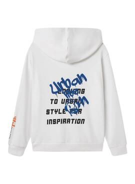 Sudadera Name It Lucian blanco para niño