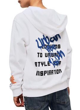 Sudadera Name It Lucian blanco para niño